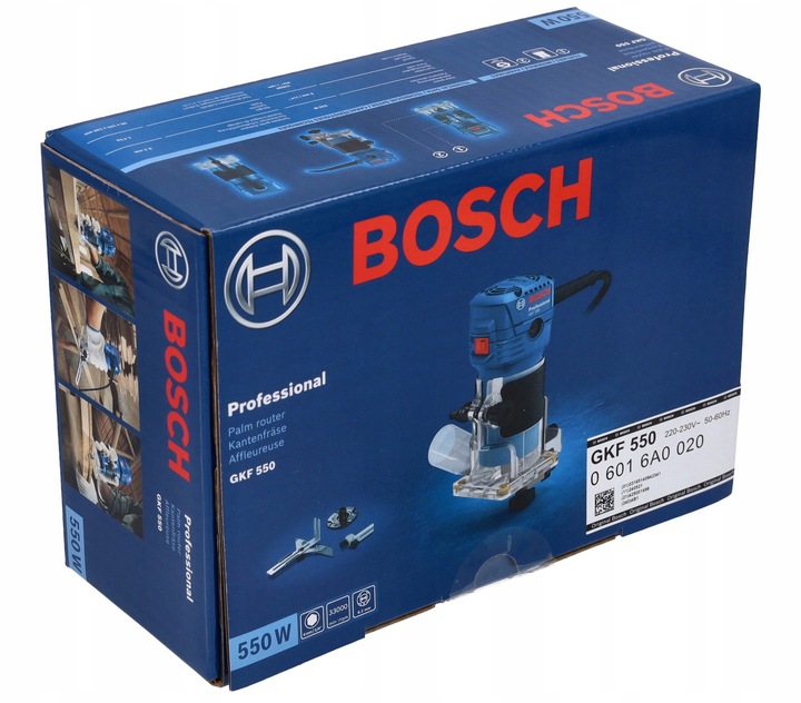 Frezarka krawędziowa 550 W uchwyt 6,0 mm Bosch GKF 550