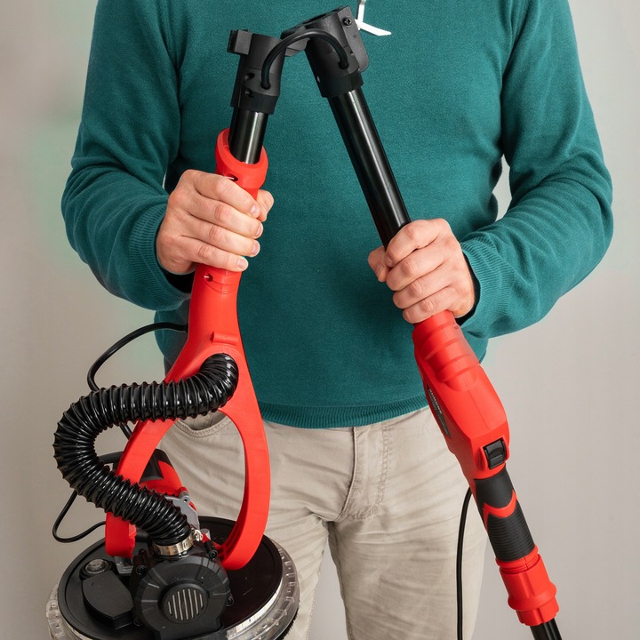 SZLIFIERKA DO GIPSU ŻYRAFA GŁADZI TYNKÓW LED Z ODSYSEM PAPIER WALIZKA