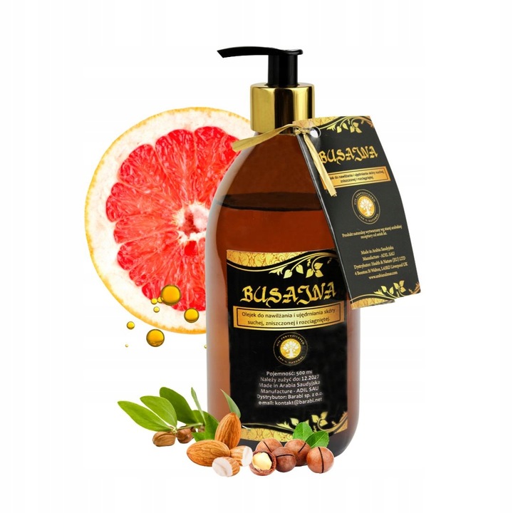 OLEJEK BUSAJNA 500 ML UJĘDRNIAJĄCY NAWILŻAJĄCY SKÓRA SUCHA