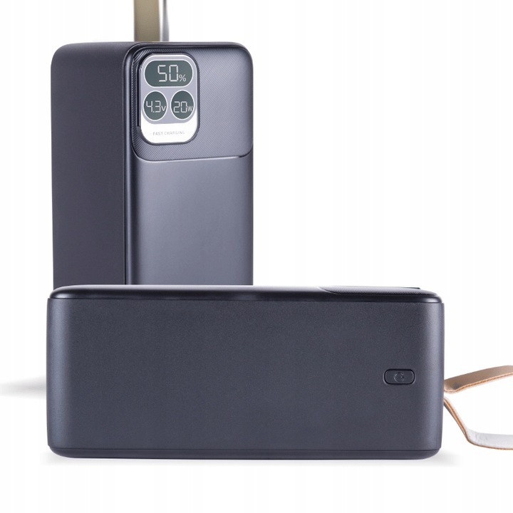 POWERBANK 50000 mAh, USB-C PD 22,5W SZYBKIE ŁADOWANIE QC POWER DELIVERY
