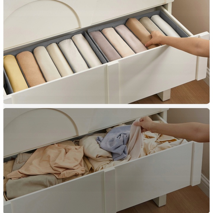 ORGANIZER NA UBRANIA DO SZUFLADY SZAFY GARGEROBY ZESTAW 2szt