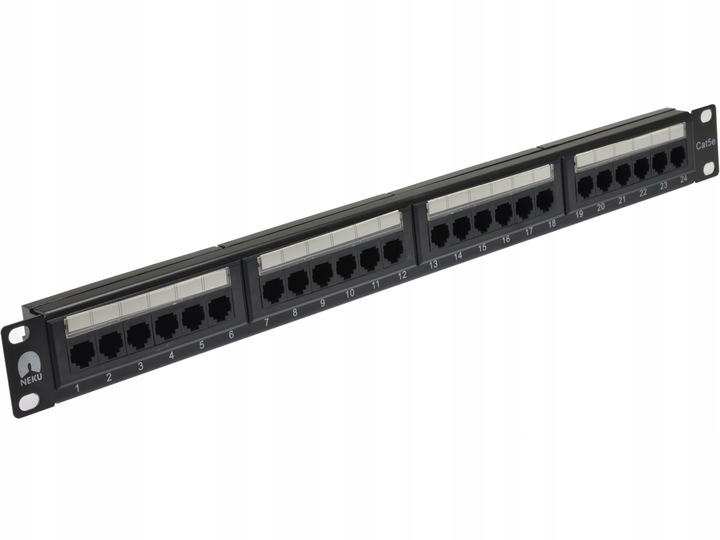 NEKU Patch panel patchpanel RACK 19'' 5e 24p UTP