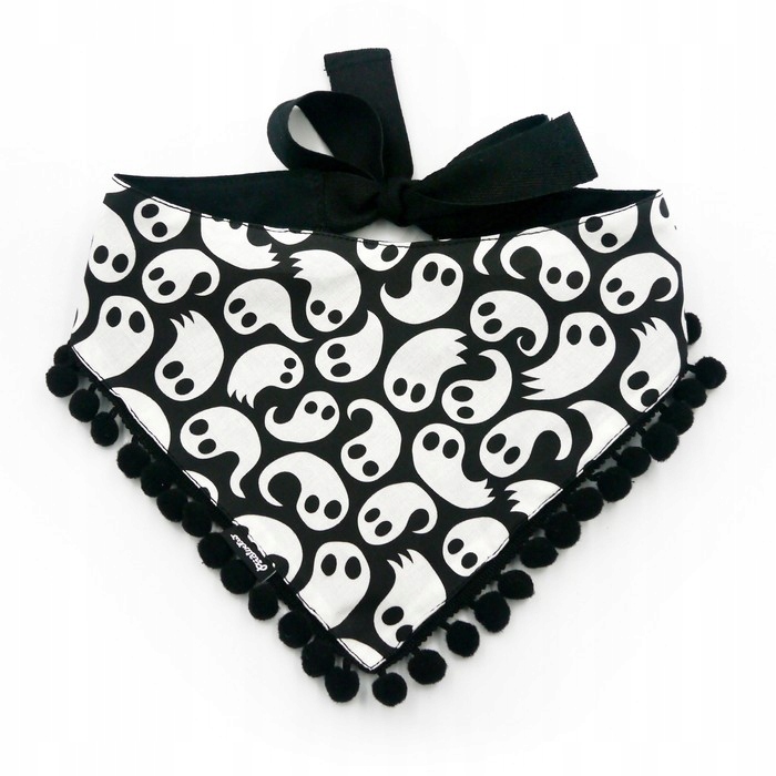 Bandanka na Halloween Duszki Psiakrew L