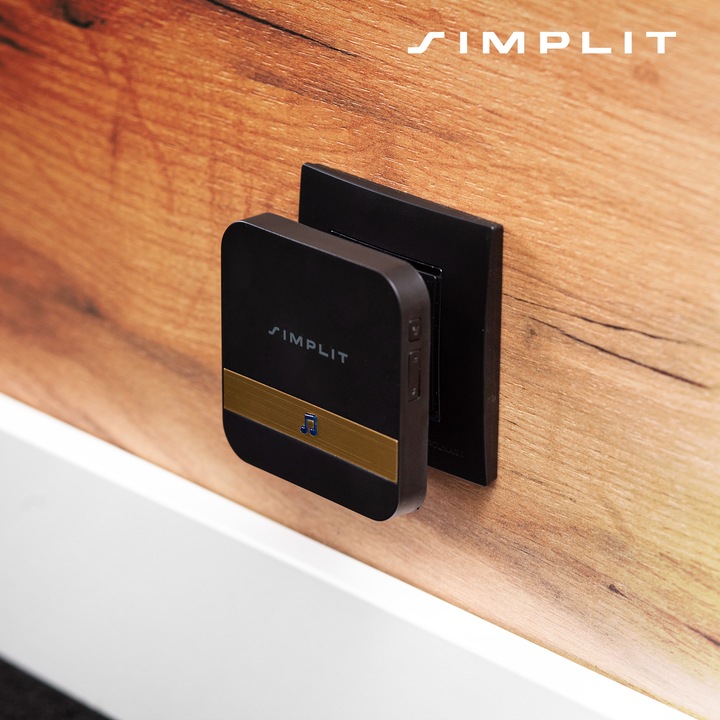 DZWONEK BEZPRZEWODOWY BEZBATERYJNY DO DRZWI FURTKI WODOODPORNY IP44