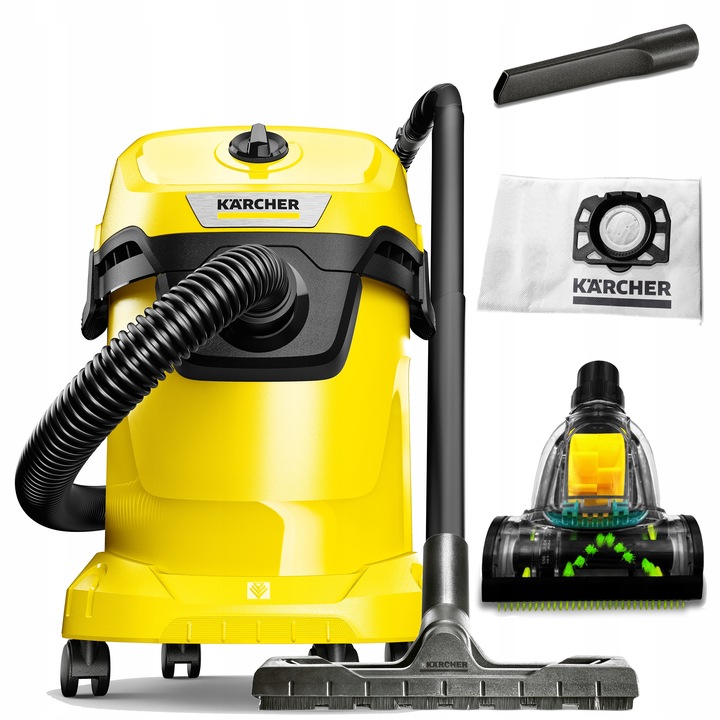 MOCNY ODKURZACZ PRZEMYSŁOWY KARCHER WD3 TURBO XXXL NOWY MODEL NADMUCH