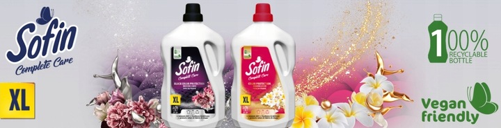 SOFIN Płyn do Prania Color Black Ochrona Kolorów i Tkanin 2 x 2,5l 100 prań