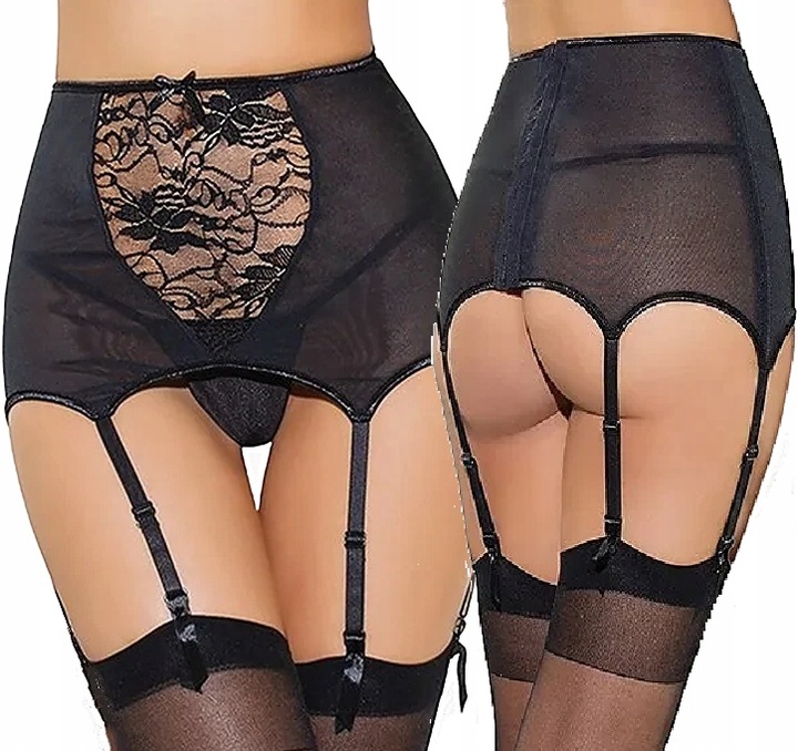 PAS DO POŃCZOCH WYSOKI STAN SZEROKI ZAMEK STRINGI