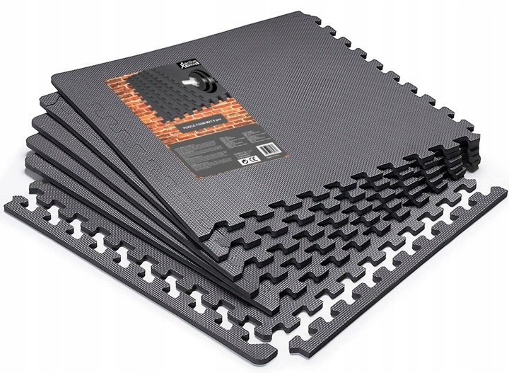 OCHRONNA MATA PODŁOGOWA PUZZLE SIŁOWNIA FITNESS POD SPRZĘT 120x180x2cm