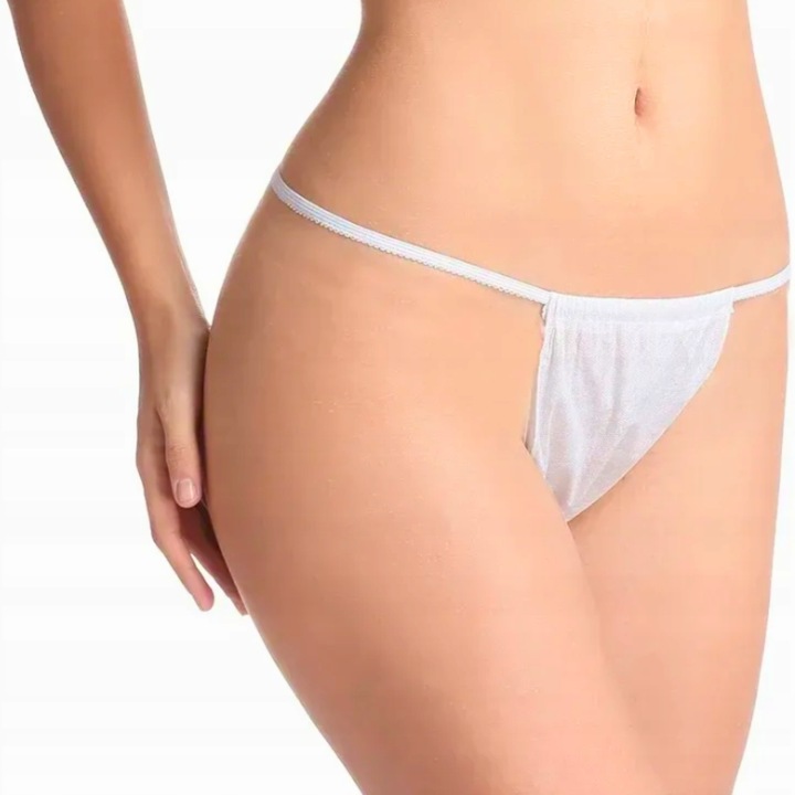 STRINGI MAJTKI JEDNORAZOWE WŁÓKNINOWE BIELIZNA DO OPALANIA MASAŻU DEPILACJI