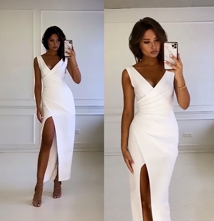 Zoja ECRU SUKIENKA na jedno ramię ślubna L