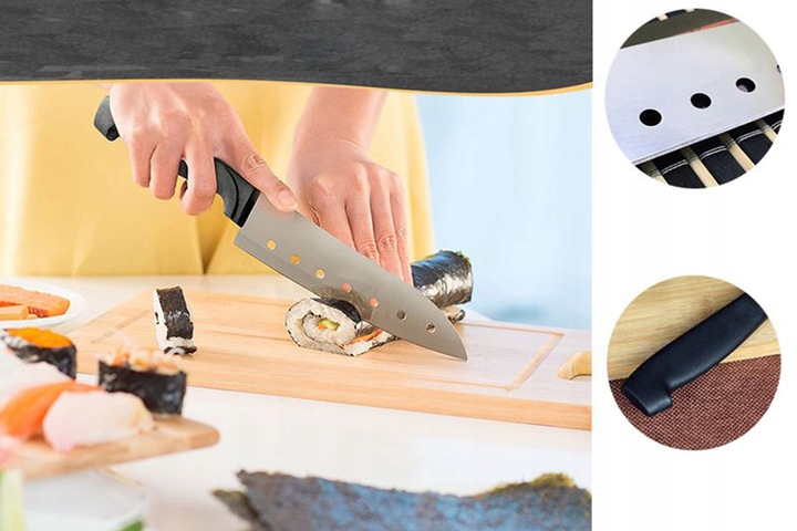 ZESTAW MASZYNKA DO ROBIENIA SUSHI Z ROLKA MATA AKCESORIA DO SUSHI BAZOOKA