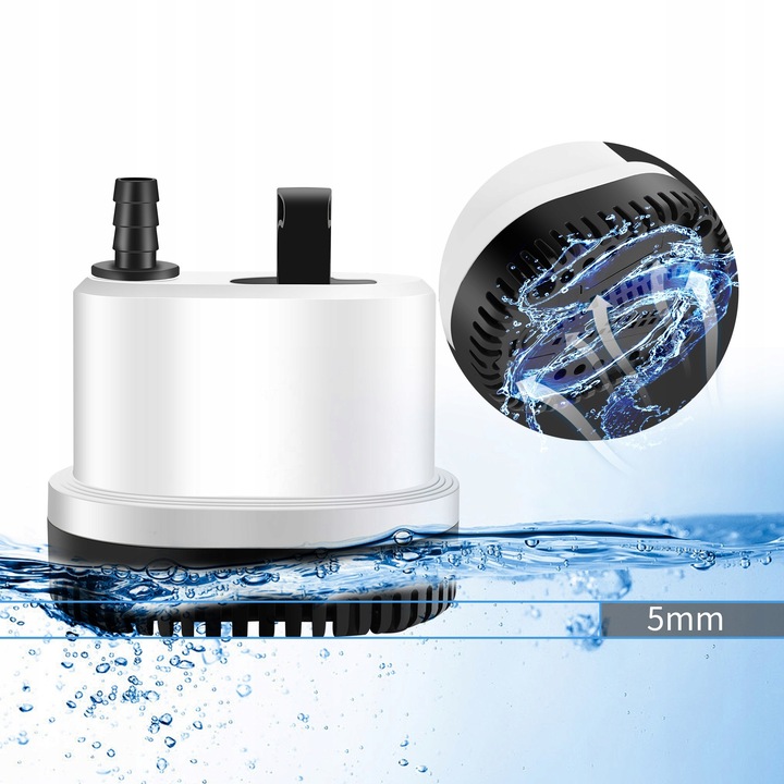 POMPA NISKIEGO ZANURZENIA 2500L/H 40W akwariowa Ultra cicha pompa staw