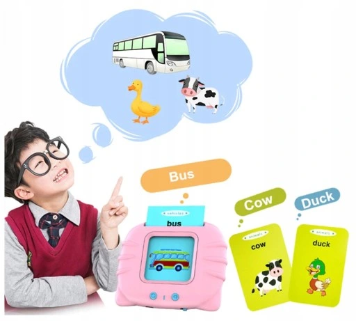 ZABAWKA DO WCZESNEJ NAUKI ANGIELSKIEGO PREZENT DLA 3 4 5 LATKA 510 KART XXL