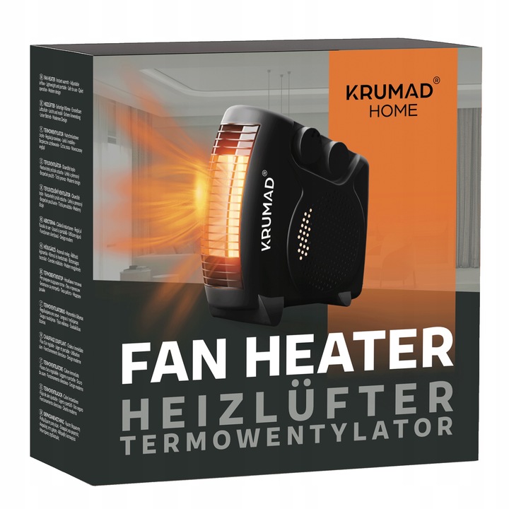 TERMOWENTYLATOR FARELKA GRZEJNIK ELEKTRYCZNY TERMOSTAT PIECYK MOCNY