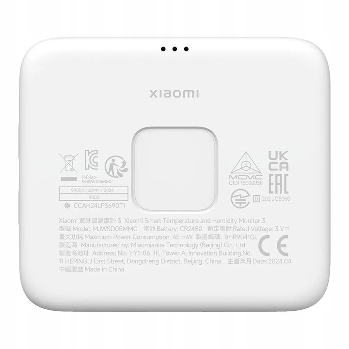 Czujnik Temperatury Wilgotności Powietrza Xiaomi Mi Monitor 3