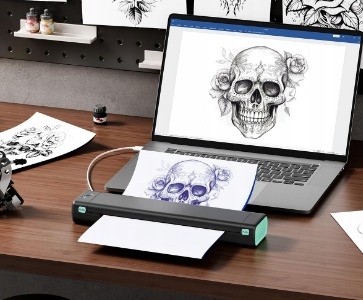 MASZYNA DO TATUAŻY DRUKARKA SZABLONÓW TERMICZNYCH STUDIO TATUAŻU M08F BT