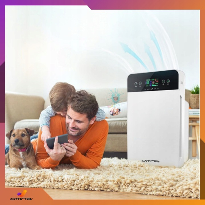 Oczyszczacz powietrza z jonizatorem duży dla alergików jony hepa lampa