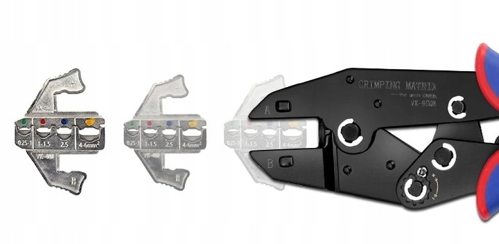 ZACISKARKA PRASKA DO KONEKTORÓW IZOLOWANYCH KABLI