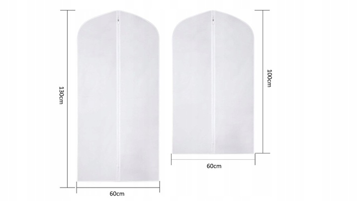 Pokrowce 6-pack całe z folii 60x100cm+ 60x130cm