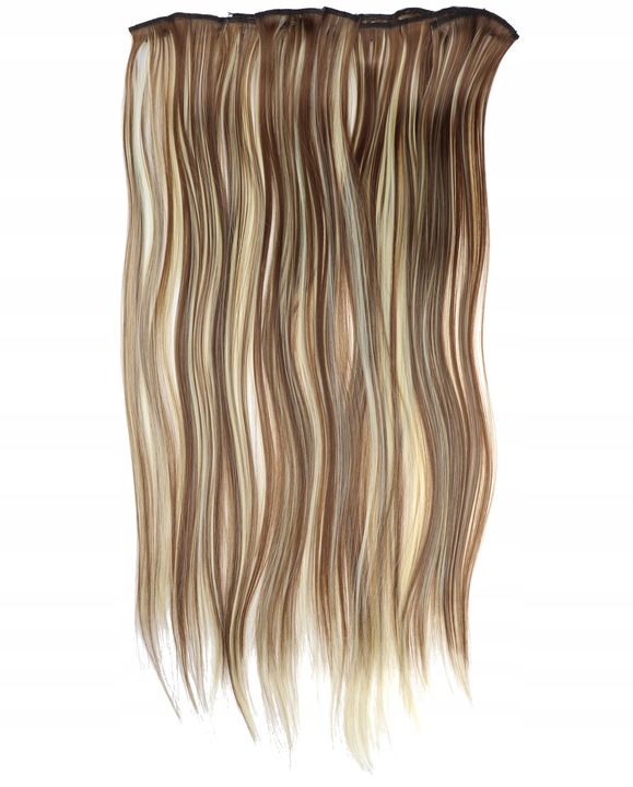 DOCZEPIANE WŁOSY Jak Naturalne Clip In Dopinki Proste Długie 6 Taśm 60cm