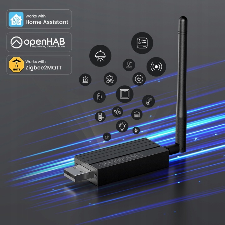 Koordynator Bramka Zigbee 3.0 USB CC2652P Antena Home Assistant