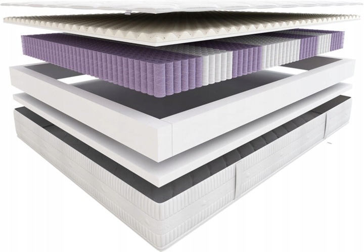 Materac FLAMENCO Hilding 160x200 cm Multipocket Sprężynowy Tencel New