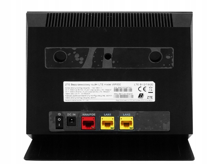 ROUTER NA KARTĘ SIM Z ANTENĄ ZEWNĘTRZNĄ ZTE WF830 NET BOX 300MB/S WIFI5 LTE