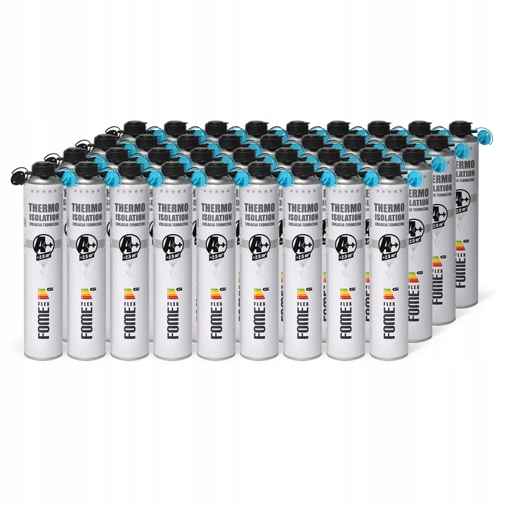 Pianka PUR piana do ociepleń izolacji + 2 dysze do natrysku 850ml Fome Flex