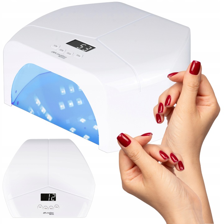 LAMPA DO PAZNOKCI UV DUAL LED DO HYBRYD ŻELI MANICURE PEDICURE 268W LUSTRO