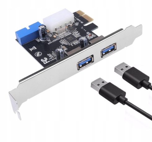 Kontroler pci-e 2x usb 3.0 19 pin molex 4pin