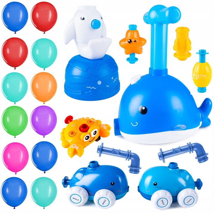 WYRZUTNIA SAMOCHODÓW RAKIET NAPĘD BALONOWY INTERAKTYWNA AUTO POMPKA PREZENT