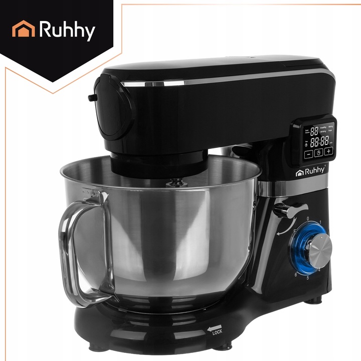 Robot Kuchenny Planetarny z Podgrzewaną Misą 6,2L Wielofunkcyjny +