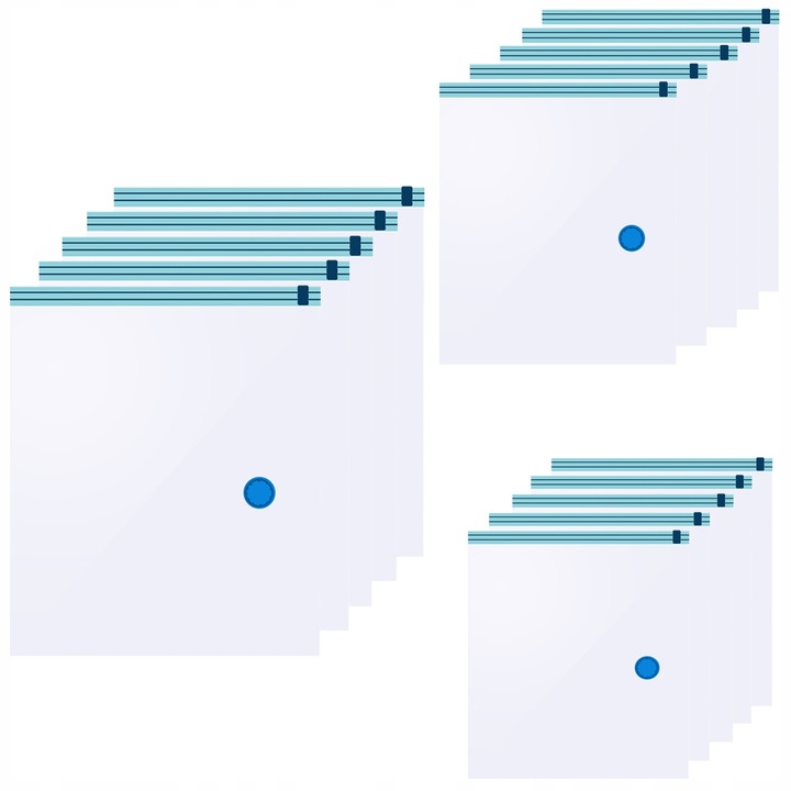 Worki Próżniowe na Ubrania Zestaw 15szt 3 Rozmiary 50x70cm 60x80cm