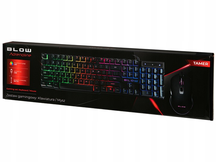 ZESTAW GAMINGOWY DLA GRACZA KLAWIATURA MYSZKA PODKŁADKA SŁUCHAWKI MIKROFON