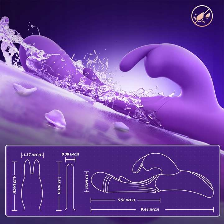 Trzepoczący wibrator Dildo dla kobiet 12 wibracji