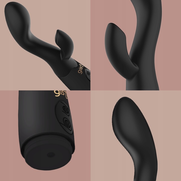 Wibrator damski Gisty Lisa z masażerem łechtaczki króliczek ładowany