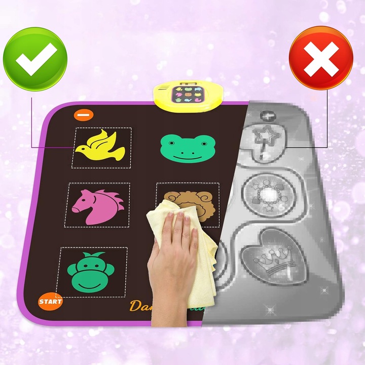 MATA DO TAŃCA DLA DZIECI Z BLUETOOTH 5 TRYBÓW GRY MUZYCZNA MATA TANECZNA