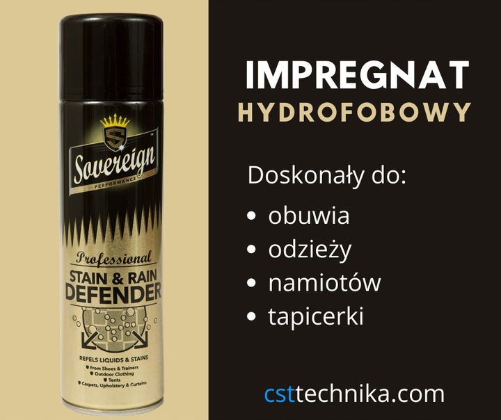 Impregnat do namiotów kurtek butów obuwia HYDROFOBOWY w sprayu DUŻY