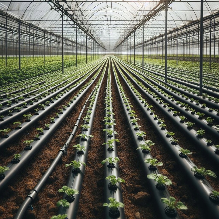 ZESTAW LINIA kroplująca Z KOMPENSACJĄ wąż ogrodu NAWODNIENIE 100M SET4