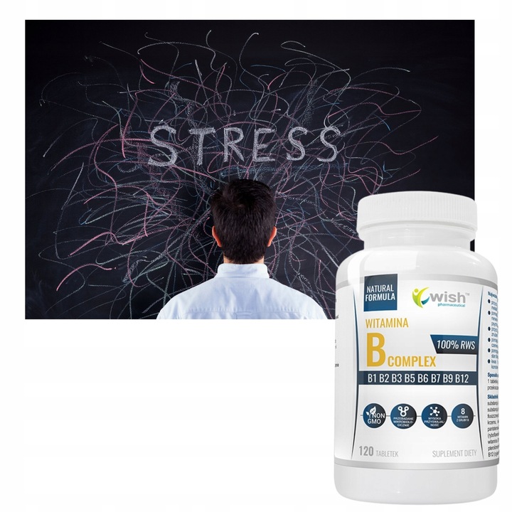 WITAMINA B Complex B1 B2 B3 B5 B6 B7 B9 B12 120szt