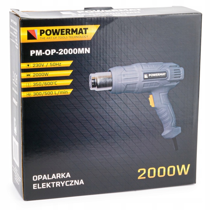 OPALARKA ELEKTRYCZNA Z REGULACJĄ 2 BIEGI +4 DYSZE MOCNA 600C 2000W