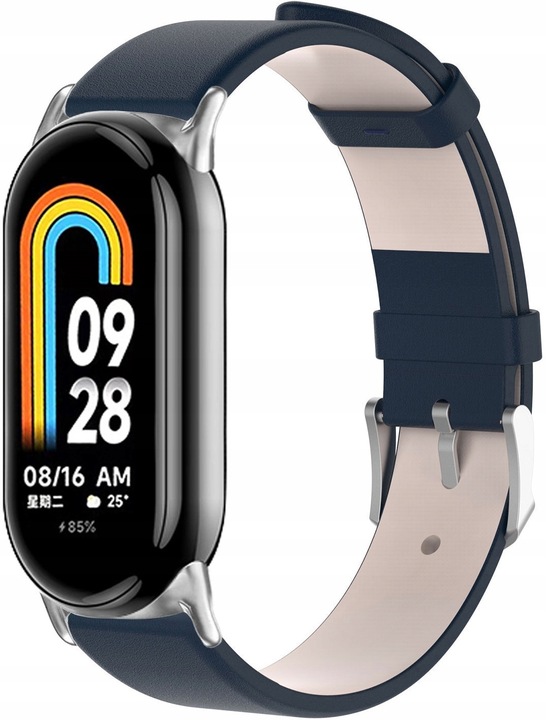 PASEK SKÓRZANY OPASKA BRANSOLETA DO SMARTBANDA XIAOMI MI BAND 8 9 5 KOLORÓW