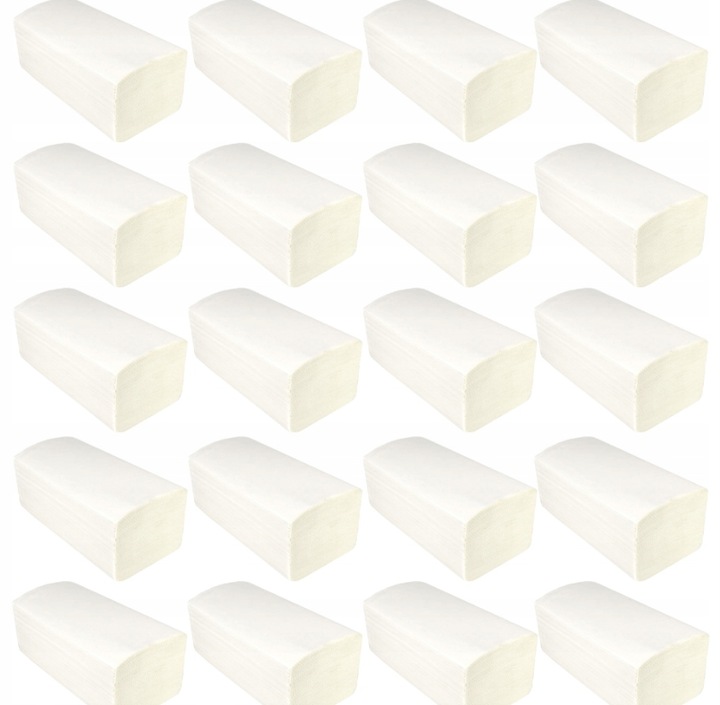 Ręcznik Papierowy ZZ BIO 100% BIAŁY GRUBY CELULOZA 2w 21cm x 23cm 3000szt