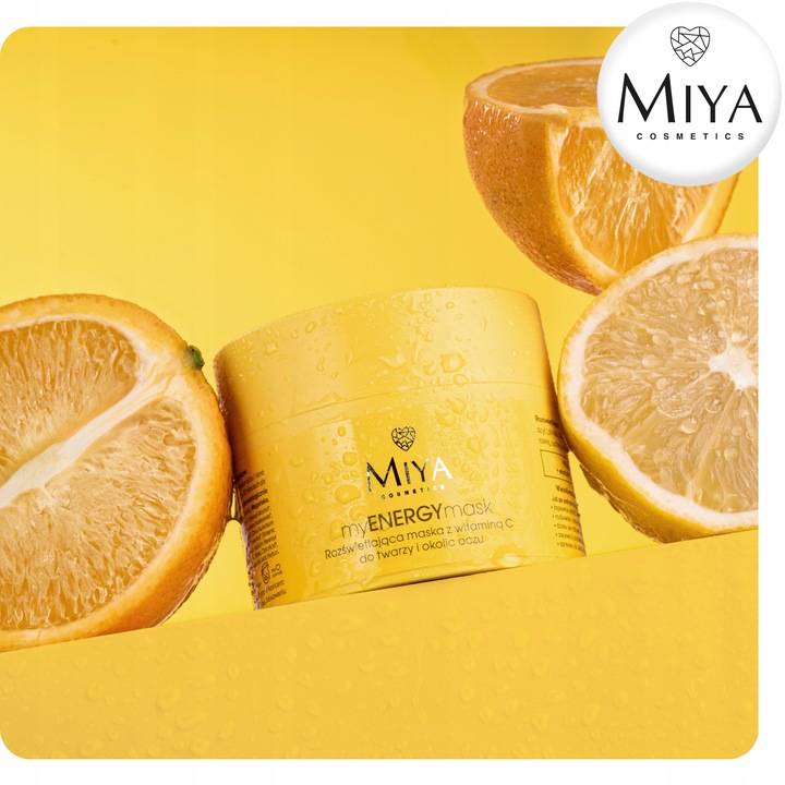 Rozświetlająca Maska z Witaminą C Do Twarzy i Okolic Oczu 50 ml Miya