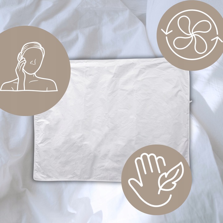 POSZEWKA WSYPOWA WSYP NA PODUSZKĘ 70x80 BIAŁA DO WYPEŁNIENIA BAWEŁNA