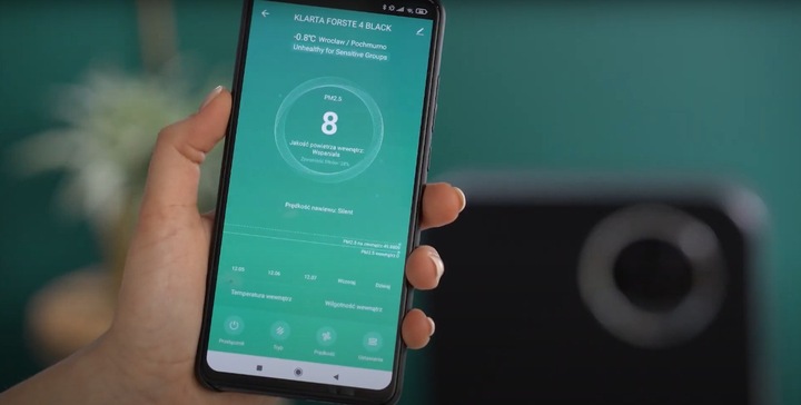 Oczyszczacz powietrza Klarta Forste 4 Black 40m² H13