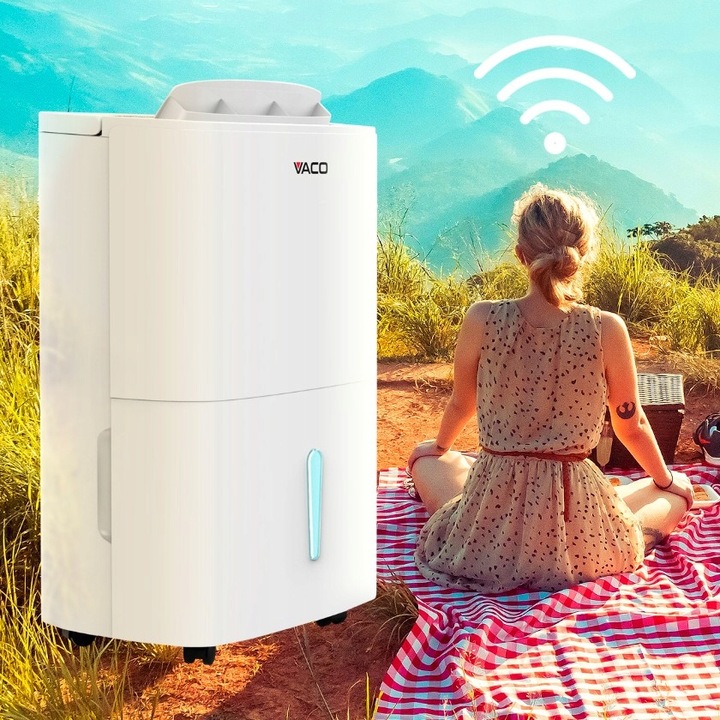 Osuszacz powietrza Pochłaniacz wilgoci 30L/24h WiFI TIMER 4l poj.