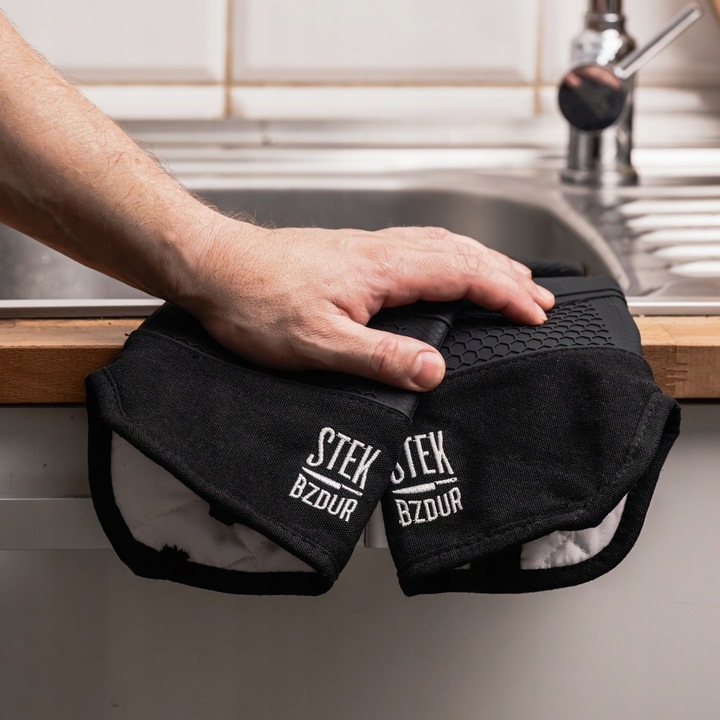 Rękawice Kuchenne Grillowe Stek Bzdur Silikonowe Żaroodporne Długie