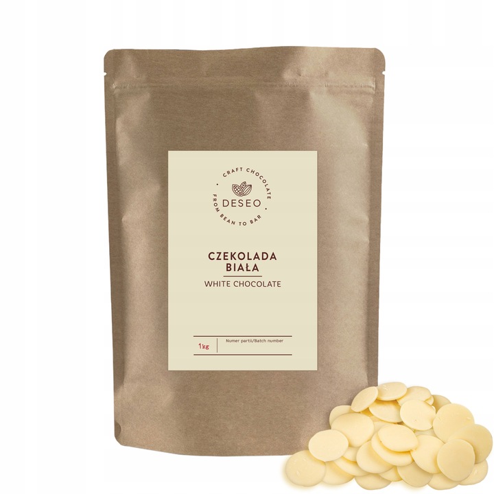 Czekolada BIAŁA 1000g do fontann fondue DESEO BIAŁA CZEKOLADA 1KG