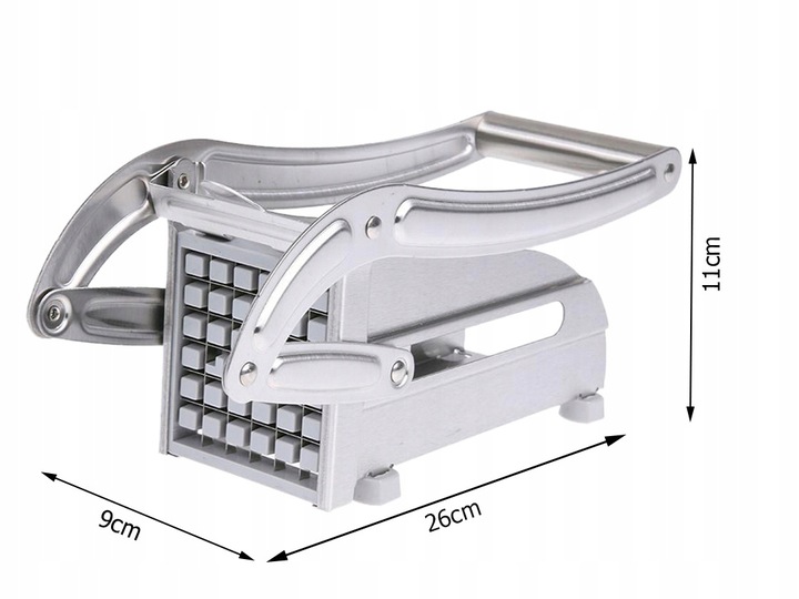 KRAJALNICA DO FRYTEK ZIEMNIAKÓW MASZYNKA SZATKOWNICA STAL NIERDZEWNA